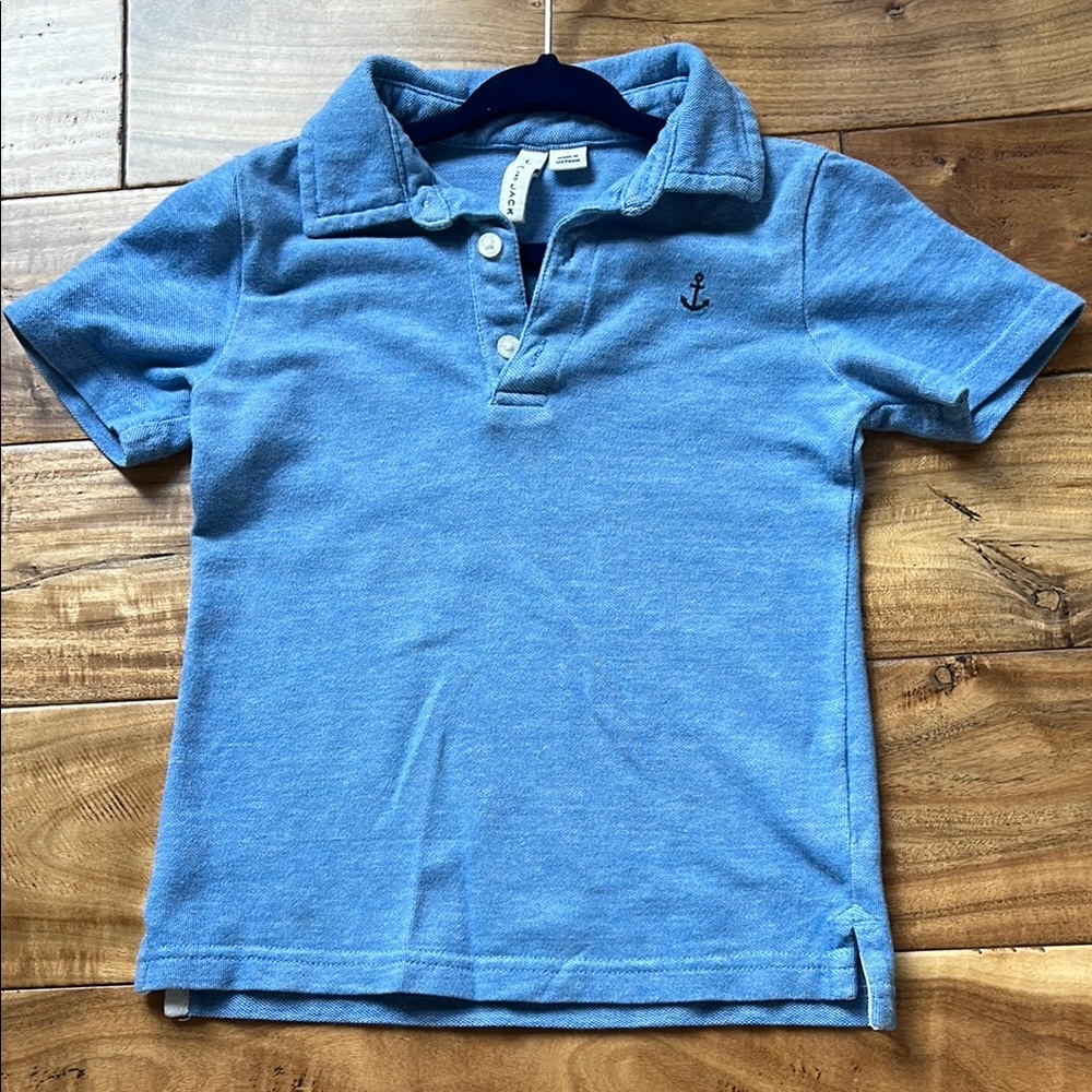 Janie and Jack Blue Polo Shirt Classic Design